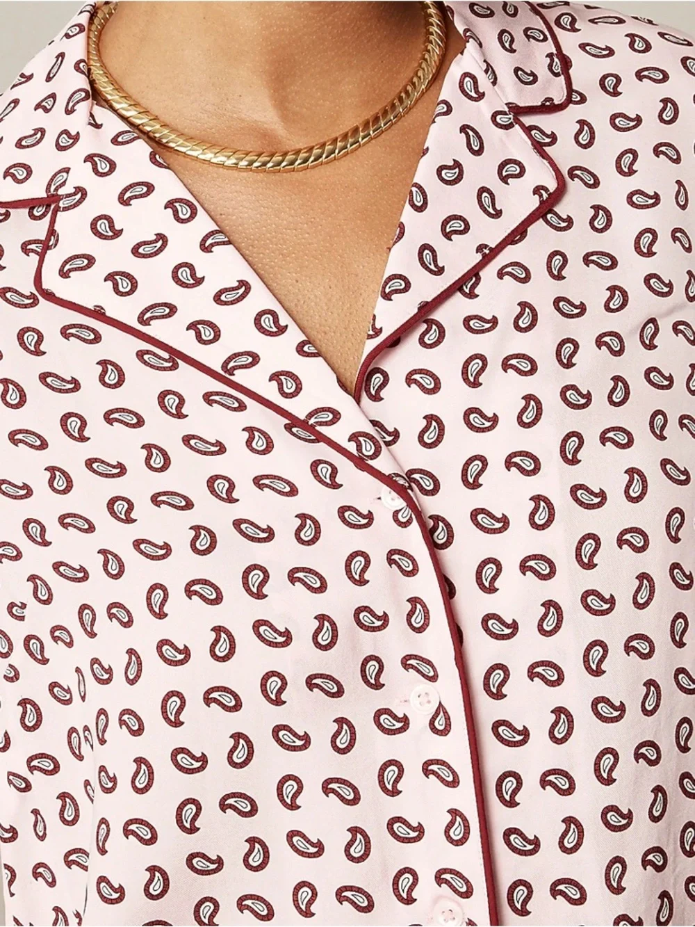 J.Crew Drapey Camp-Collar Shirt in Paisley Print Size XXS